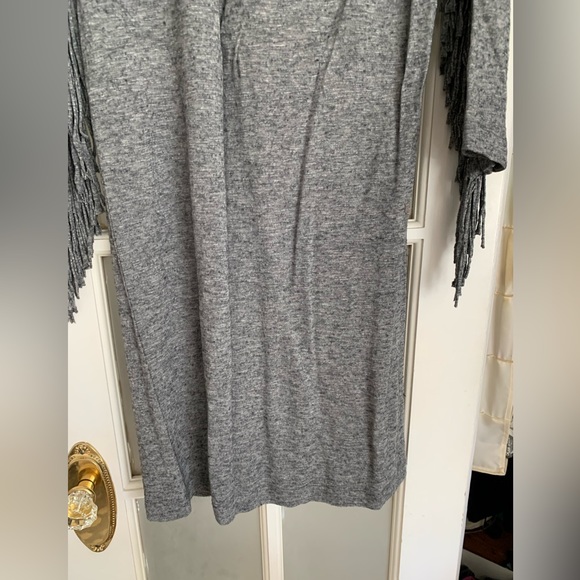 Zadig & Voltaire “Winter Fringes” Dress Gray size small - Picture 11 of 13
